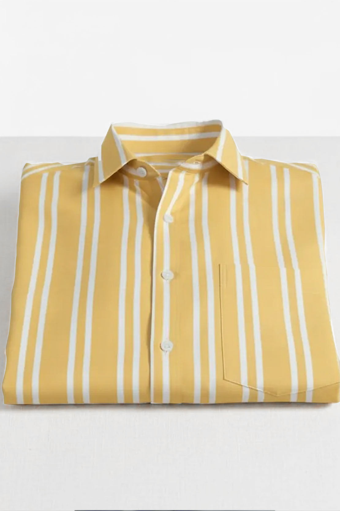 SUNLIT YELLOW STRIPE FORMAL SHIRT