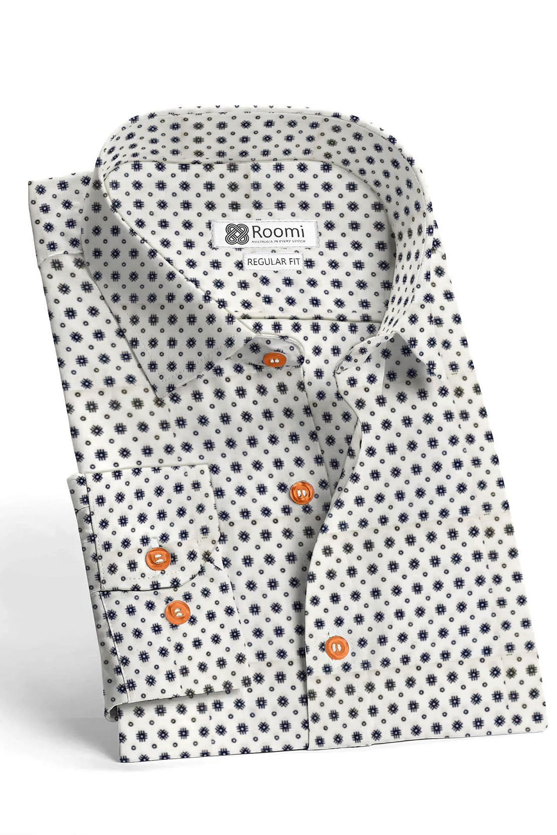 CLASSIC ELEGANCE HESH DOT MEN'S SHIRT=