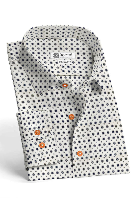 CLASSIC ELEGANCE HESH DOT MEN'S SHIRT=