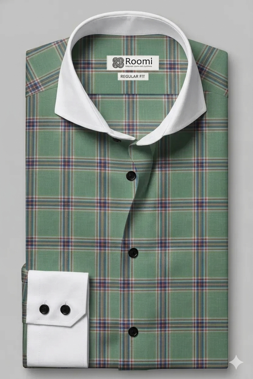 ELEVATED GREEN PLAID CHECK