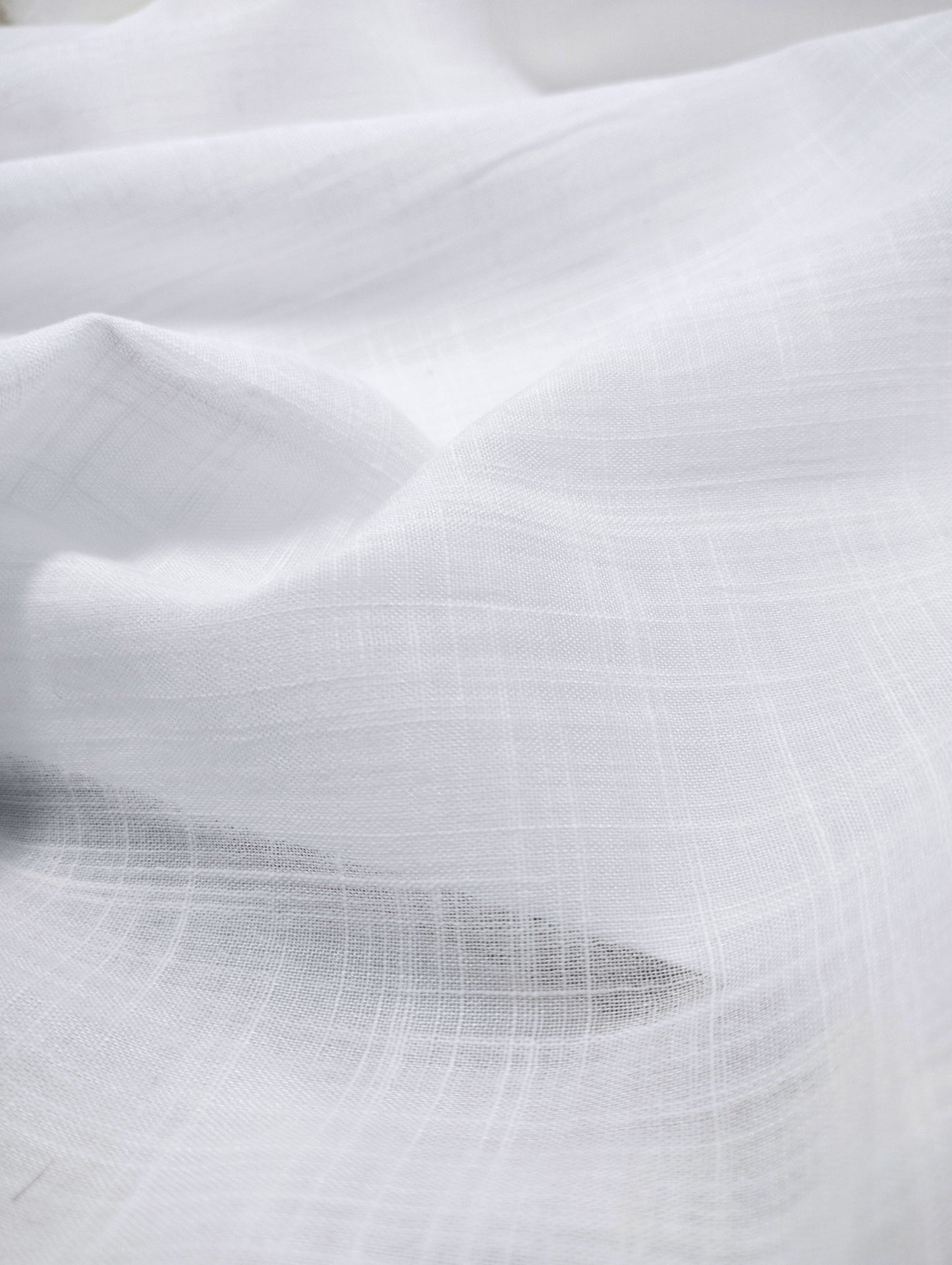 WHITE COTTON LINEN MEN,S SHIRT