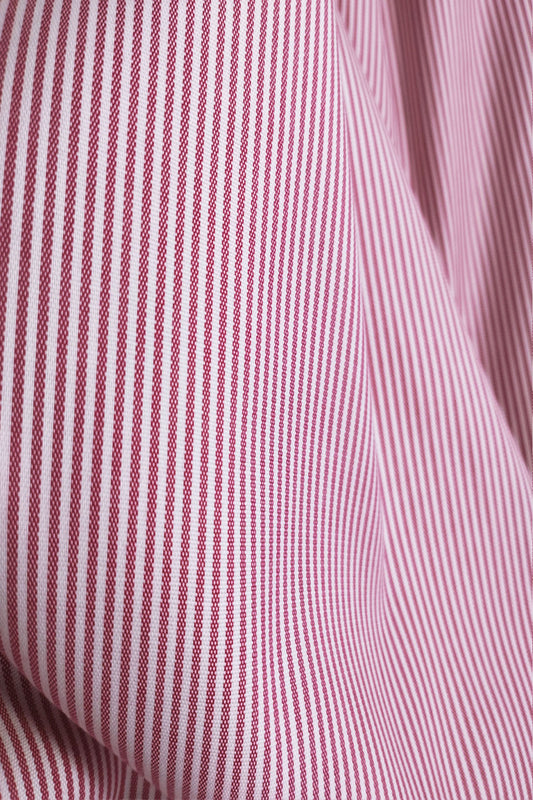 RED CORAL PENCIL STRIPE