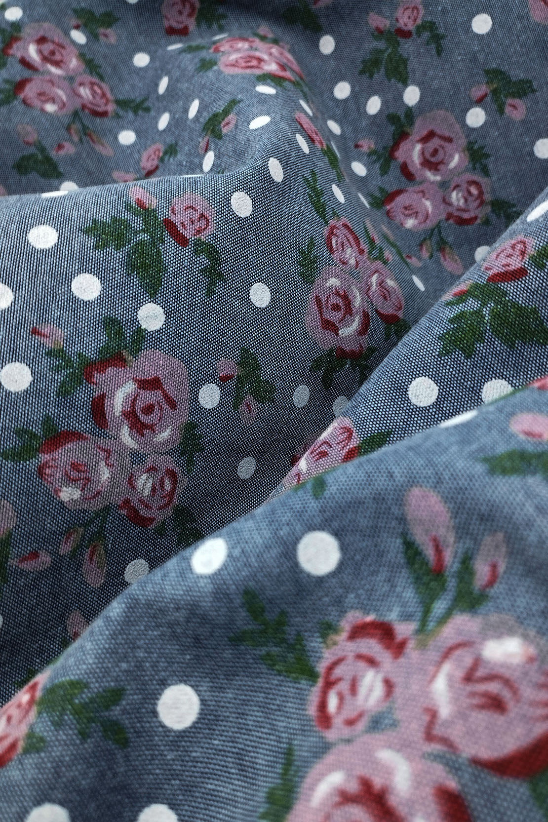 OXFORD VINTAGE ROSE FLORAL PRUSSIAN PATTERNED