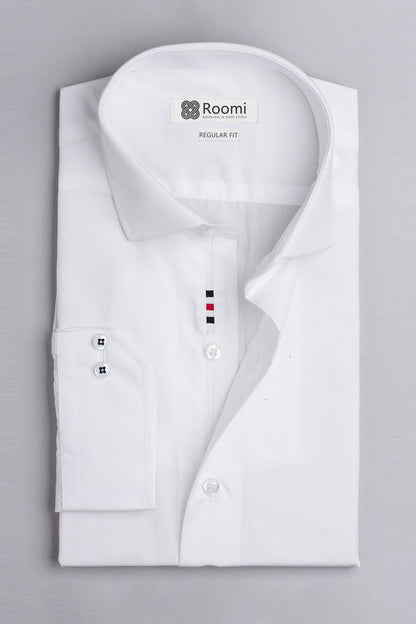 CLASSIC WHITE SHIRT WITH STYLISH ACCENT LINES