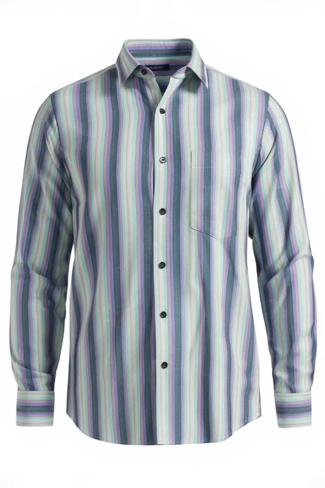 AQUA LAVENDER CLASSIC STRIPE SHIRT