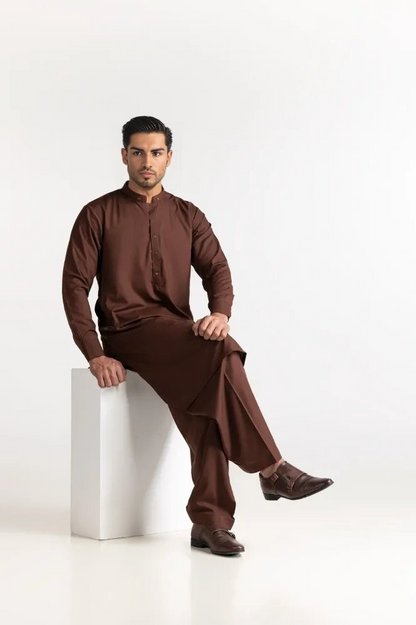 DISTINCTIVE MOCHA SUIT