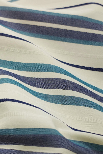 DUAL-TONE VERTICAL STRIPE SHIRT