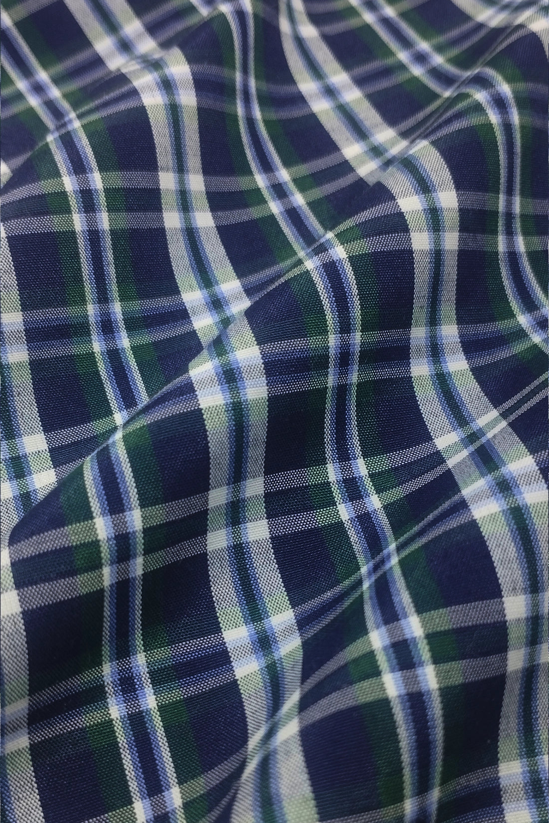 NAVY GREEN TARTAN SHIRT