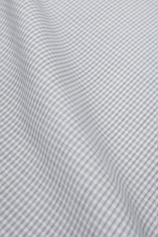 GREY MICRO CHECK SHIRT