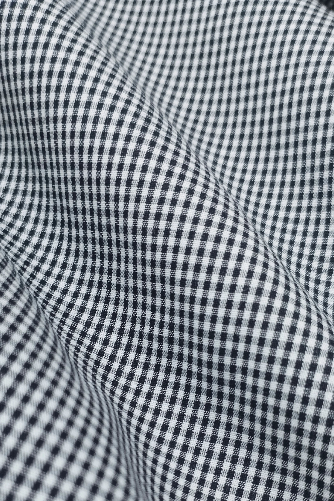 MONOCHROME MINI PLAID SHIRT