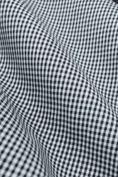MONOCHROME MINI PLAID SHIRT