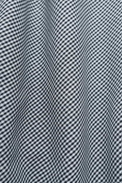 MONOCHROME MINI PLAID SHIRT