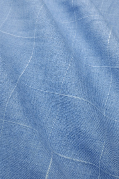 MODERN BLUE GRID SHIRT
