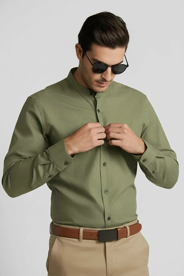 SAGE GREEN BAND COLLAR