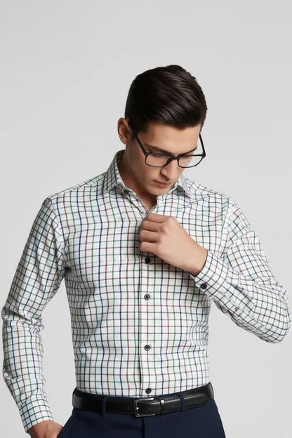 ELEGANT MULTI TONE CHECK SHIRT