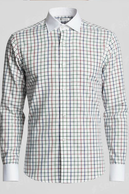 MODERN MULTI PLAID FORMAL SHIRT