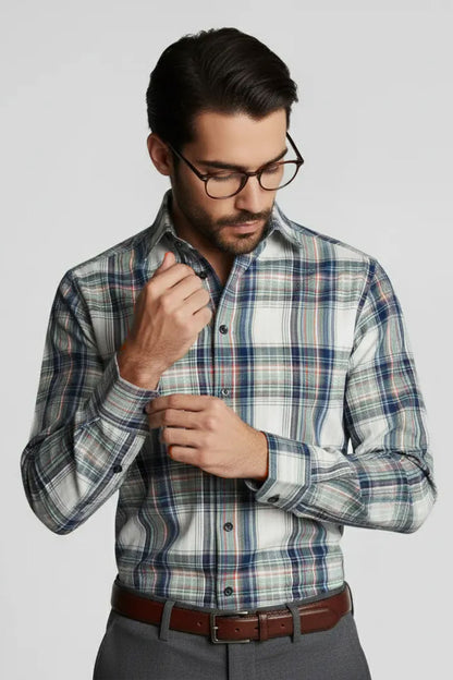 CLASSIC SEESUCKER CHECKER SHIRT