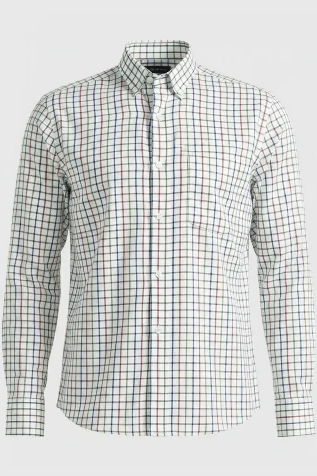 WHITE RAINBOW CHECK PATTERN SHIRT
