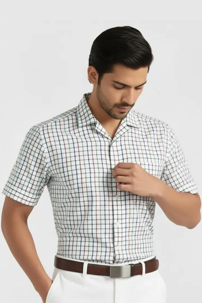 SIGNATURE MULTI CHECK CUBAN SHIRT