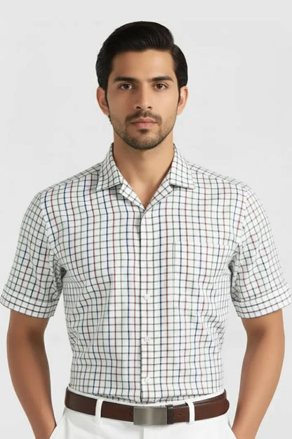 SIGNATURE MULTI CHECK CUBAN SHIRT