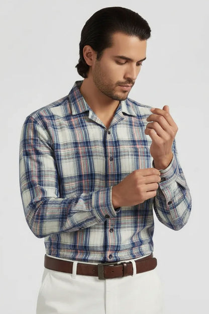 HIGHLAND SEESUCKER CHECKER SHIRT