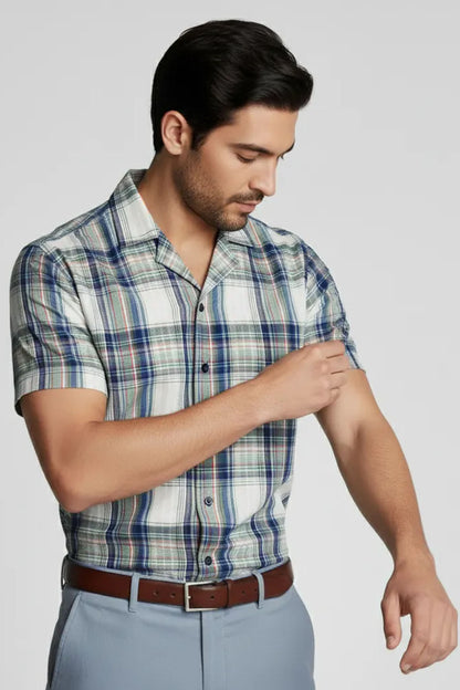 URBAN SEESUCKER CUBAN SHIRT