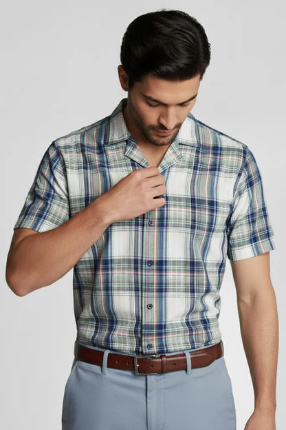 URBAN SEESUCKER CUBAN SHIRT