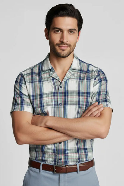 URBAN SEESUCKER CUBAN SHIRT