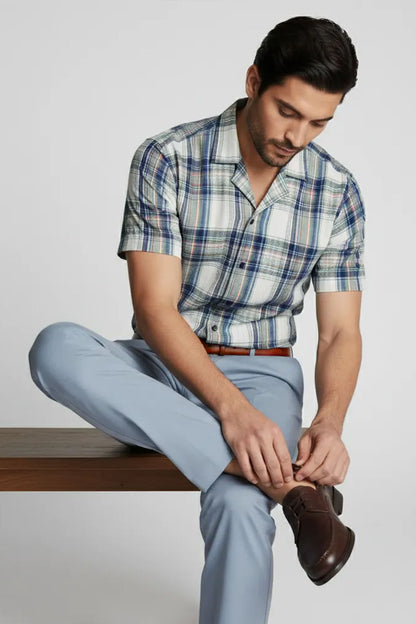 URBAN SEESUCKER CUBAN SHIRT