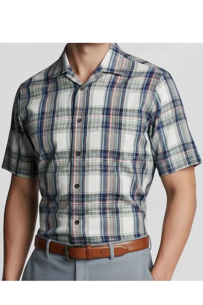 URBAN SEESUCKER CUBAN SHIRT