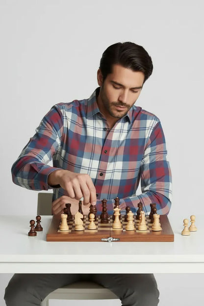 ELEGANT MARVEL CHECKED SHIRT