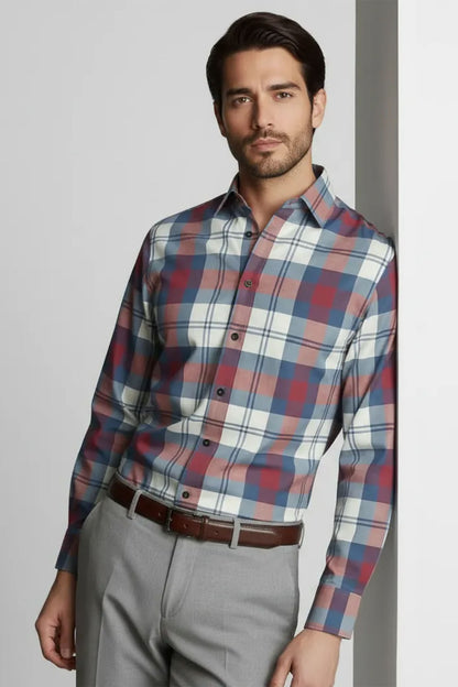ELEGANT MARVEL CHECKED SHIRT