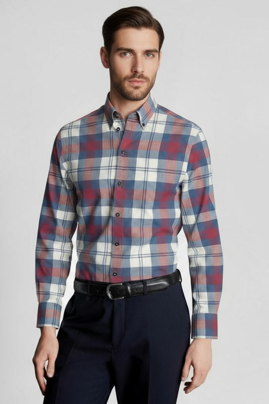 HERITAGE BUTTON DOWN CHECK SHIRT