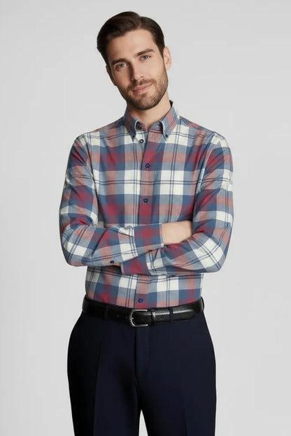 HERITAGE BUTTON DOWN CHECK SHIRT