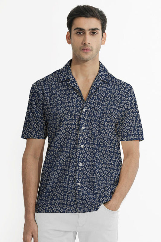 FLORAL AZALEA CUBAN PATTERN SHIRT