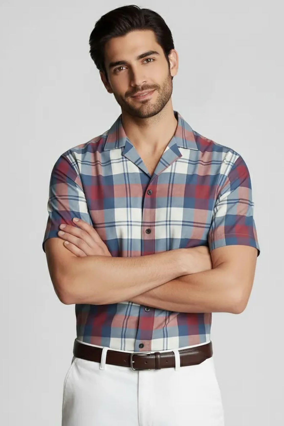 LEGANT TWO-TONE CUBAN SHIRT