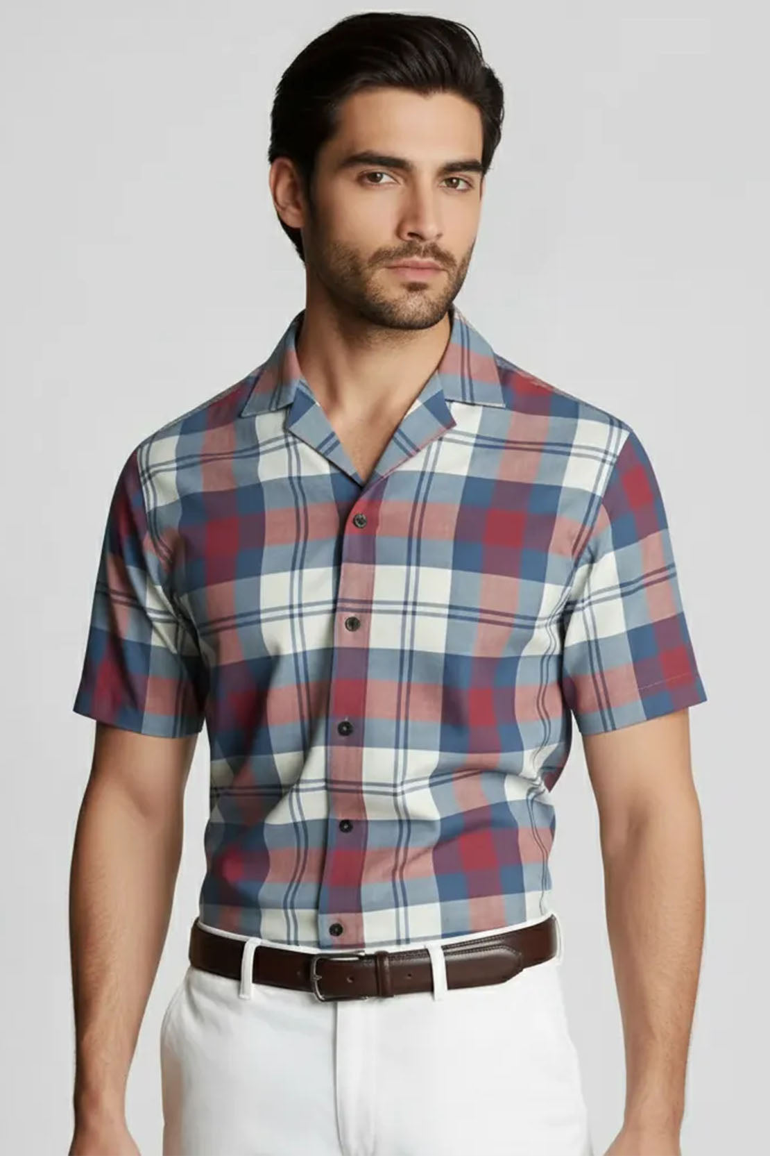 LEGANT TWO-TONE CUBAN SHIRT
