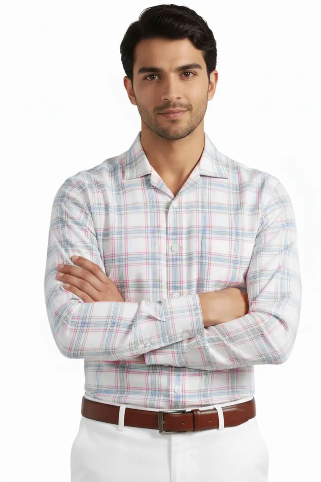 SPRING PLAID EASY-CARE SHIRT