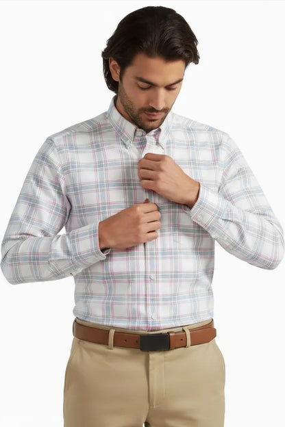 THE REFINED LIGHT PLAID SHIRT