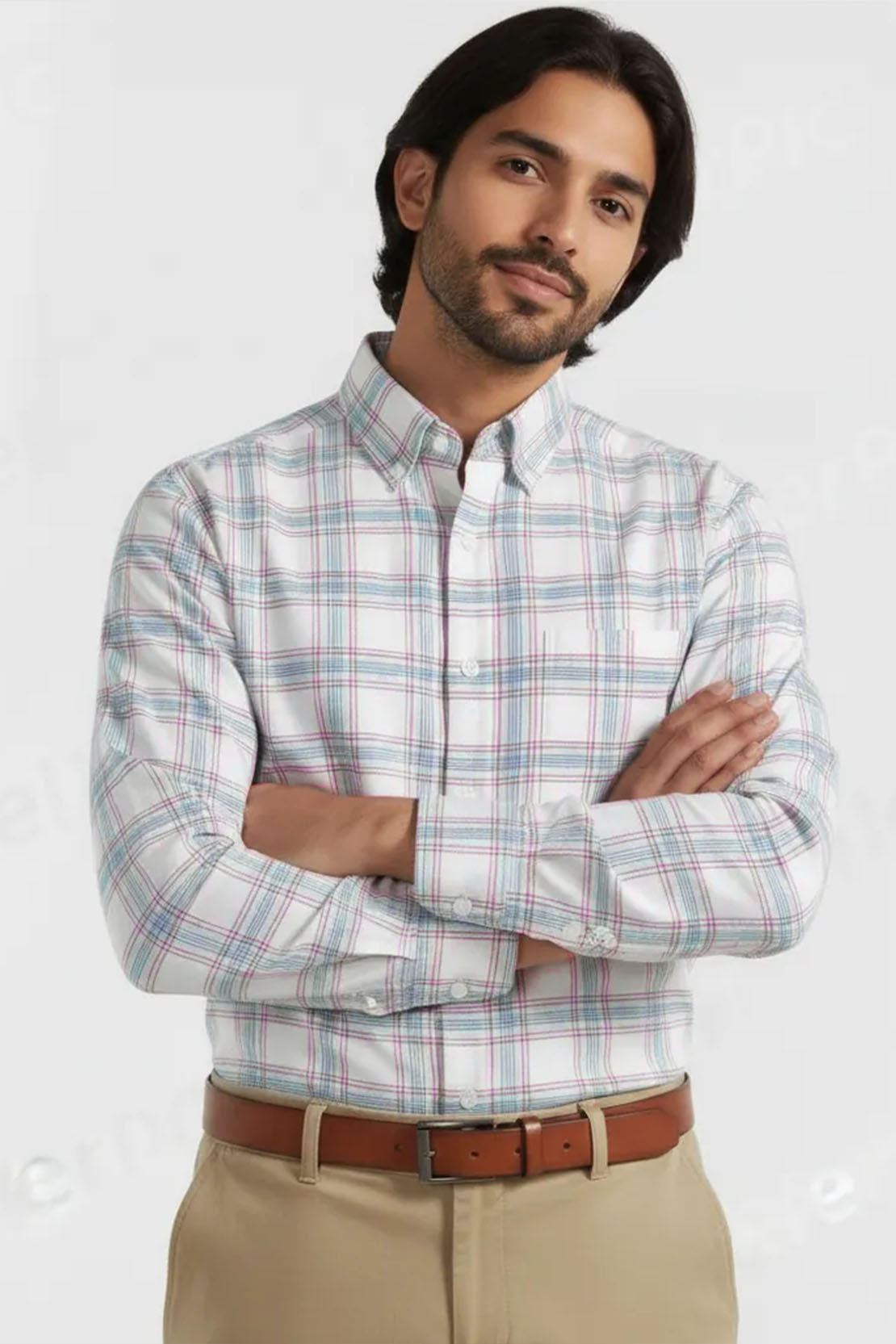 THE REFINED LIGHT PLAID SHIRT
