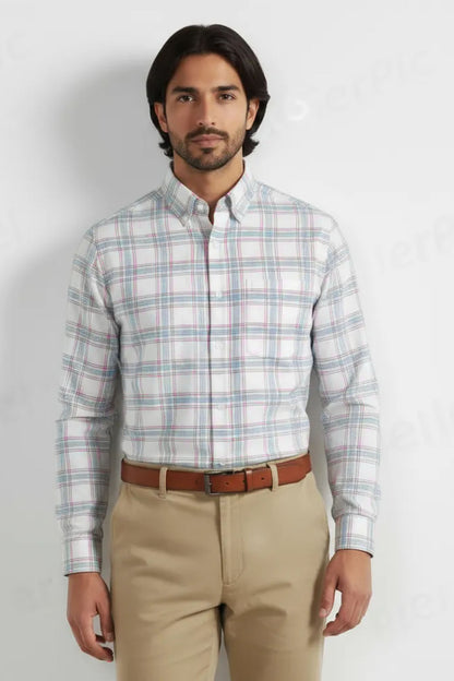 THE REFINED LIGHT PLAID SHIRT