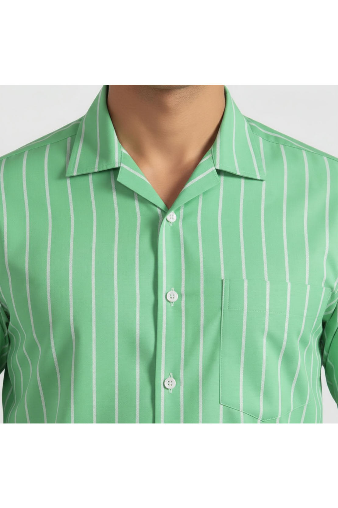 VERDANT STRIPE FORMAL WEAR SHIRT