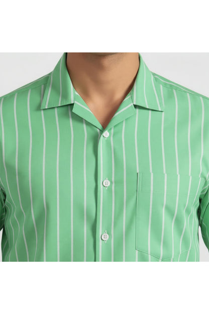 VERDANT STRIPE FORMAL WEAR SHIRT