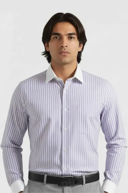 LILAC PASTEL STRIPES SHIRT
