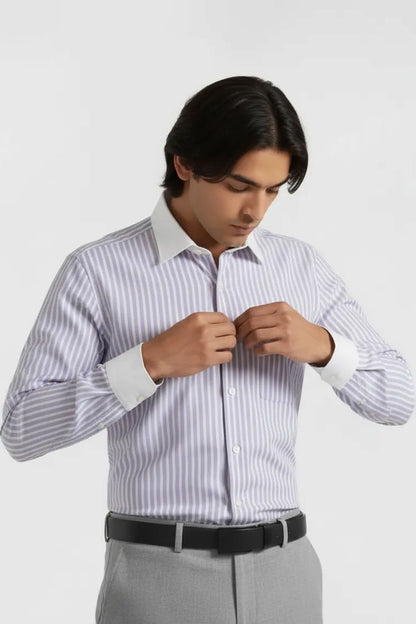 LILAC PASTEL STRIPES SHIRT