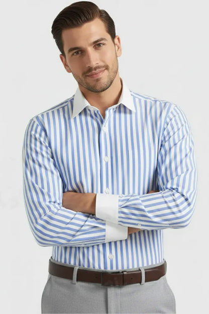 CLASSIC AZURE SEMI FORMAL SHIRT