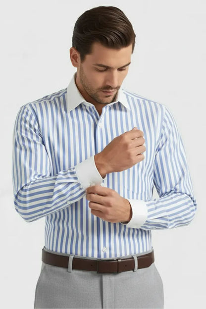 CLASSIC AZURE SEMI FORMAL SHIRT