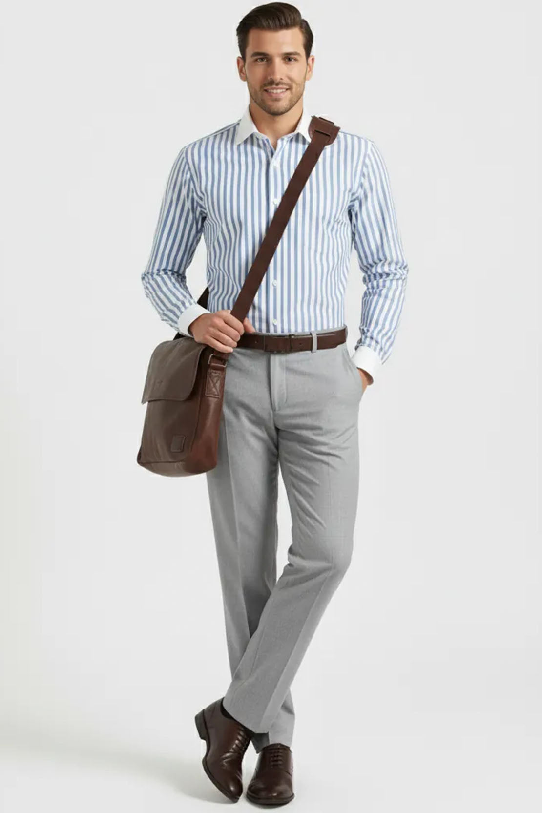 CLASSIC AZURE SEMI FORMAL SHIRT