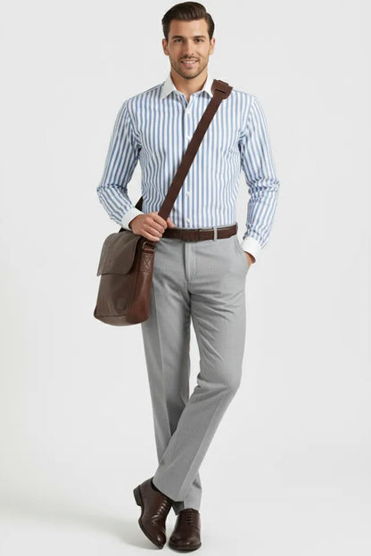 CLASSIC AZURE SEMI FORMAL SHIRT