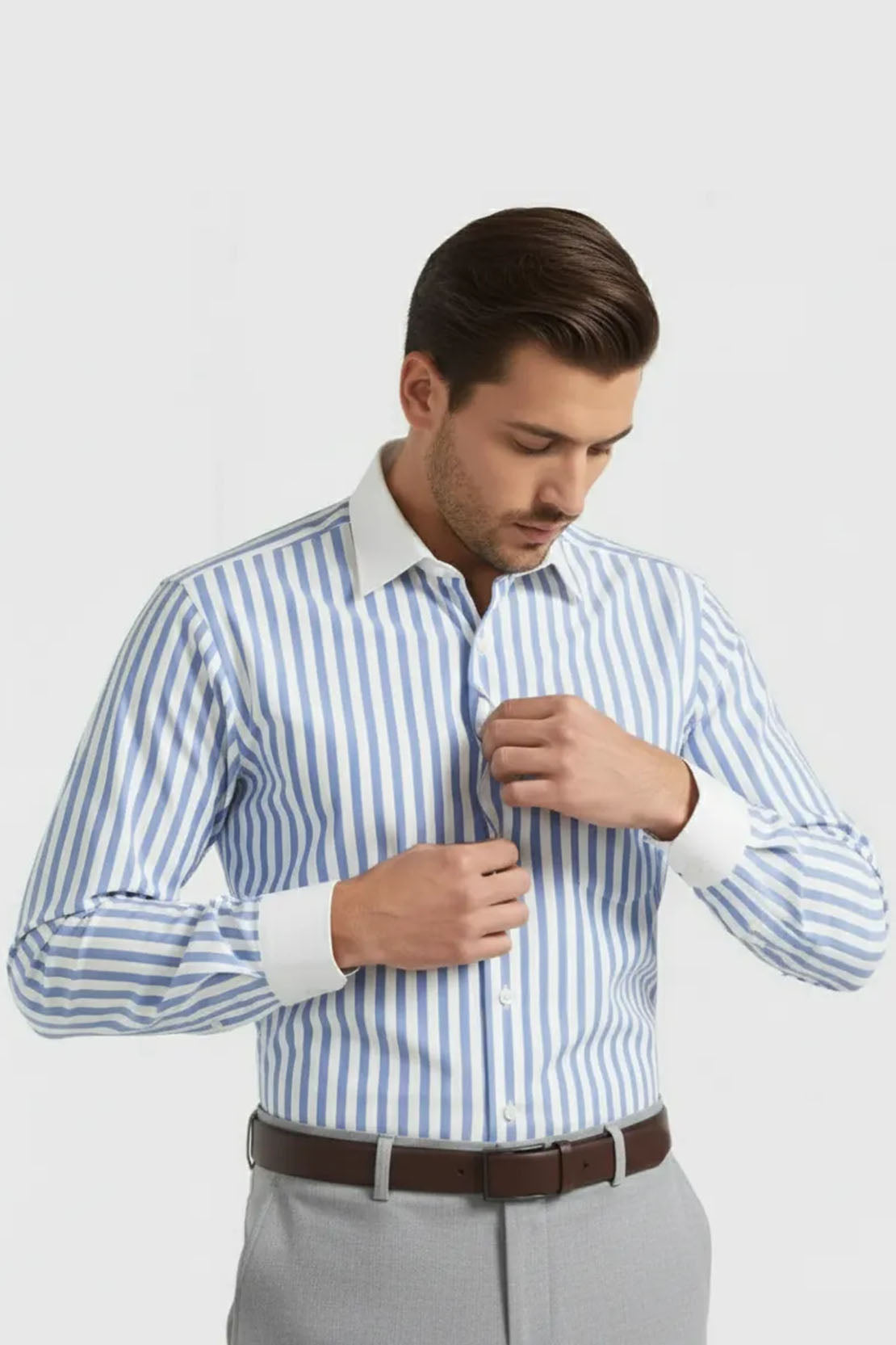 CLASSIC AZURE SEMI FORMAL SHIRT